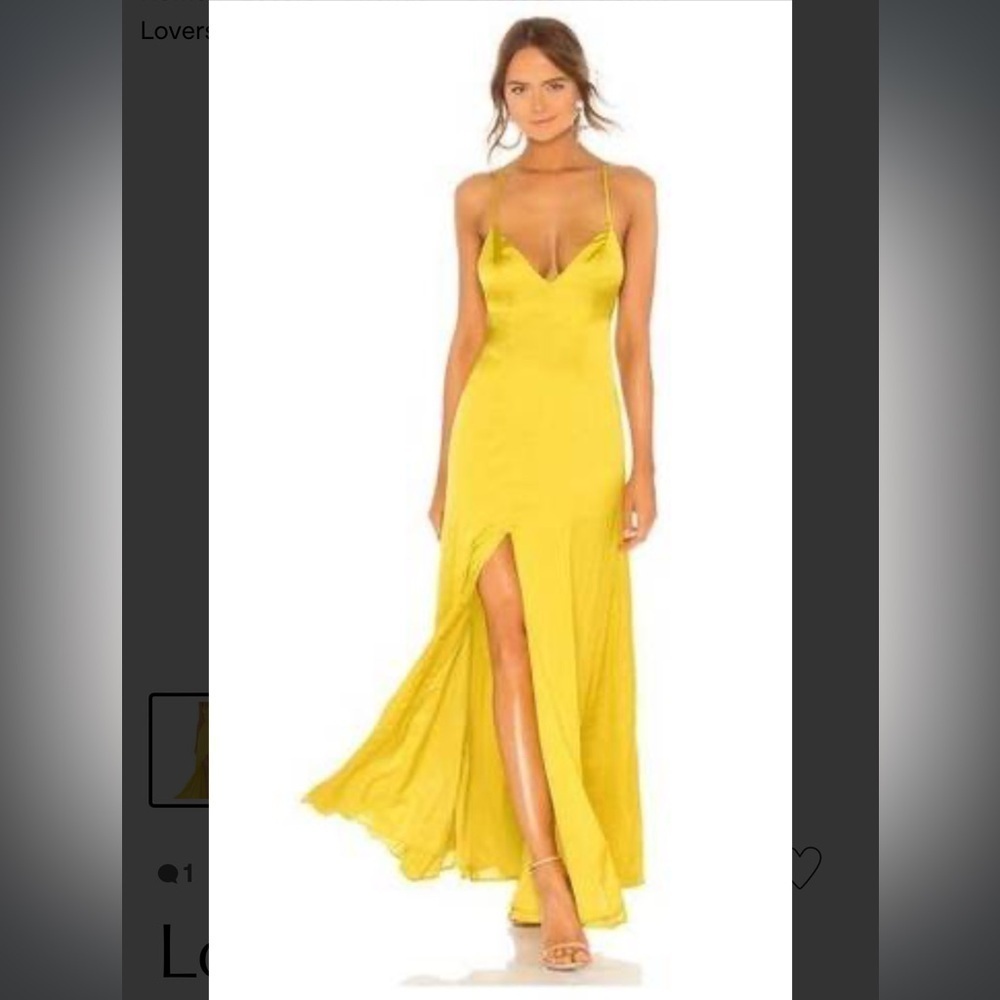 Lovers + Friends Revolve‎ Bermuda yellow gold dress